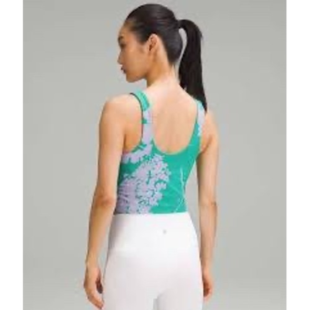 Lululemon Align Bra Blossom Silhouette Max Lilac Smoke Kelly Green - Picture 2 of 4